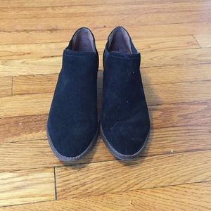 Ankle booties, lucky brand, block heal